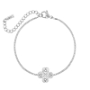 Clover armband zilver
