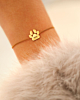Gouden hondenpoot armband