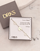 Graveerbare hartjes armband zilver in DRKS sieradendoosje