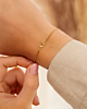 Gouden hartjes armband