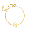 Armband man en vrouw goudkleurig