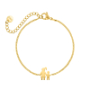 Armband moeder en kind goudkleurig