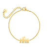 Armband moeder en drie kinderen goud