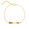 gouden bar armband met ogen