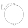 Armband double heart