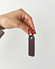 Leren sleutelhanger bruin