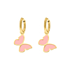Vlinder oorbellen kids goldplated