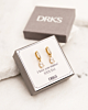 Oorbellen crystal drop goudkleurig