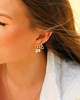 Gouden earparty steentjes
