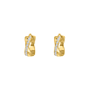 Gouden oorringetjes met steentjes