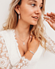 Sparkle oorbellen met pareltjes
