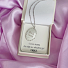 Zilveren vintage naamketting in sieradendoosje