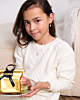 Zilverkleurige ketting met een roze hartje voor kinderen