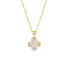 Gouden lucky clover ketting