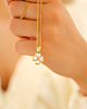 Clover ketting met steentjes
