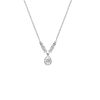 Ketting bruid met druppel steentje