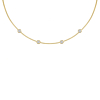 Loved ones ketting 4 steentjes goudkleurig