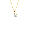 Bruids ketting shiny goudkleurig