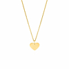 Kinder ketting met hartje goudkleurig