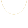 Gouden ketting klavertje