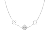 Initial ketting with triple clover
