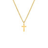 Kinderketting met kruisje goudkleurig