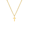 Heren ketting met kruis goudkleurig