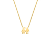 Ketting man en vrouw goudkleurig