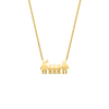 Ketting man vrouw en drie kinderen