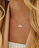 Ketting moeder en drie kinderen in het zilver