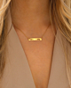 gouden bar ketting met ogen