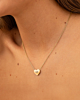 Gouden hartjes ketting met naam