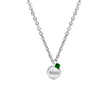 Graveerbare ketting birthstone