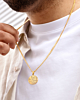 Gouden ketting voor mannen met locatie