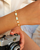 gouden parelmoer armband