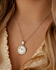 familie ketting met namen in zilver