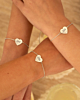 zilveren hartjes armbanden met initialen