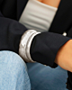 Zilveren bangle mix