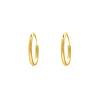 Oorringen Sterling Zilver 14 mm Verguld