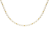 Parel ketting bolletjes goudkleurig