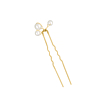 Haarpin met parels small goudkleurig