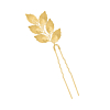 Haarpin boho leaves goudkleurig