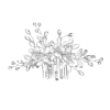 Haarkam crystal flowers