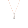 Crystal Elegance Ketting rose goudkleurig