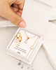 Sieraden set crystal drop goudkleurig