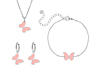 Vlinder sieradenset kids zilver