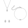 Sieraden set met druppel steentje