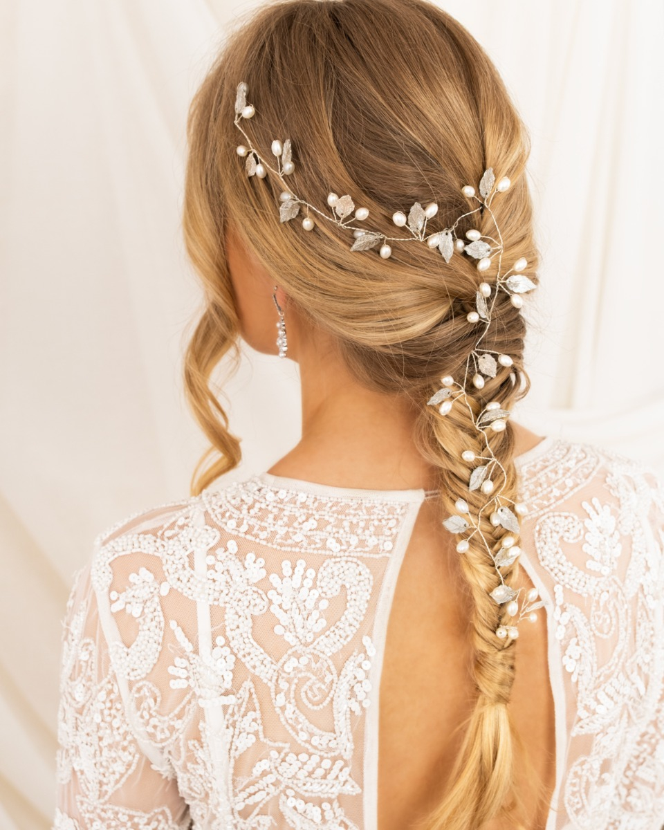 Haarsieraad boho pearls