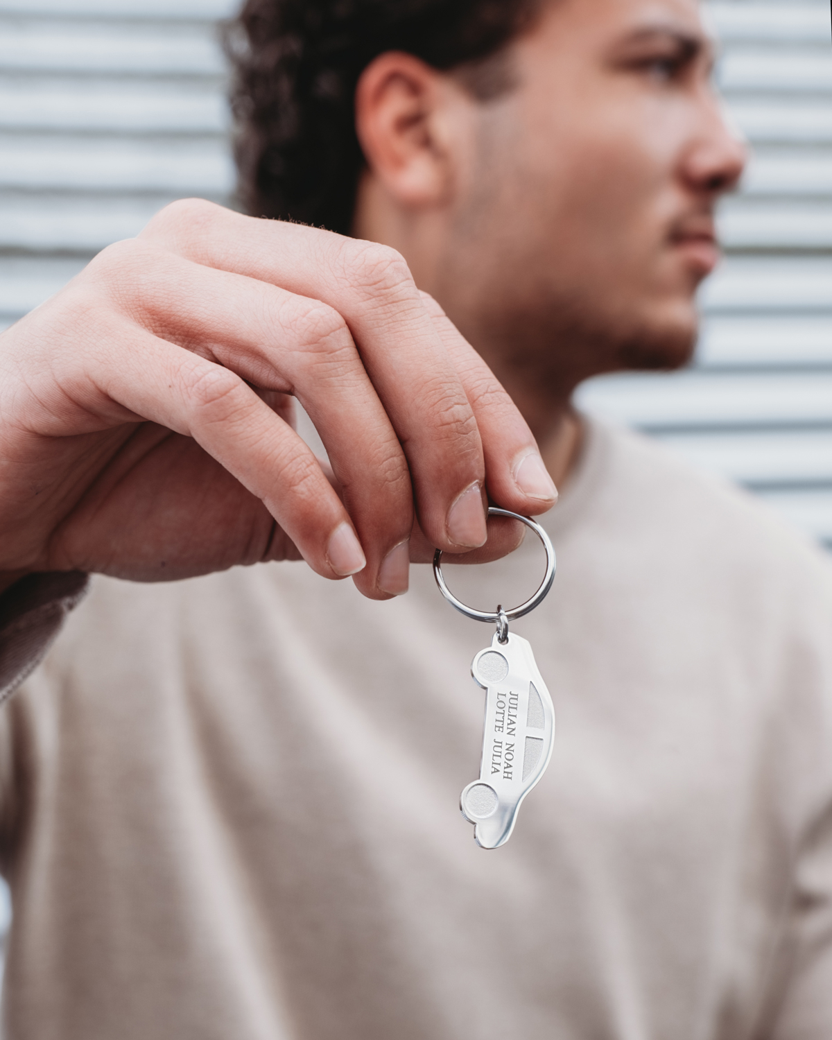 Sleutelhanger Met Graveerbare Auto