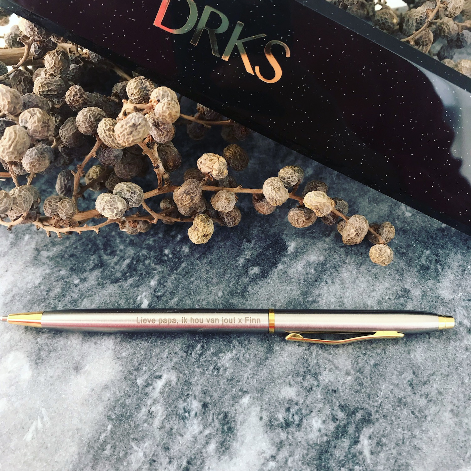 Graveerbare pen met lieve tekst als cadeautje